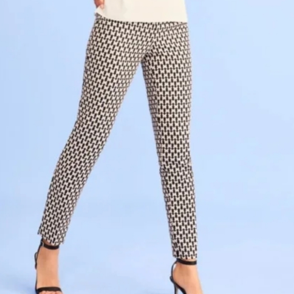 Zara Women Geometric Patterned Pants